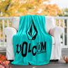V-VOLCOM LOGO5 printed throw blanket—lightweight,soft,warm;versatile blanket for all seasons—perfect as &air-conditioning throw,nap blanket