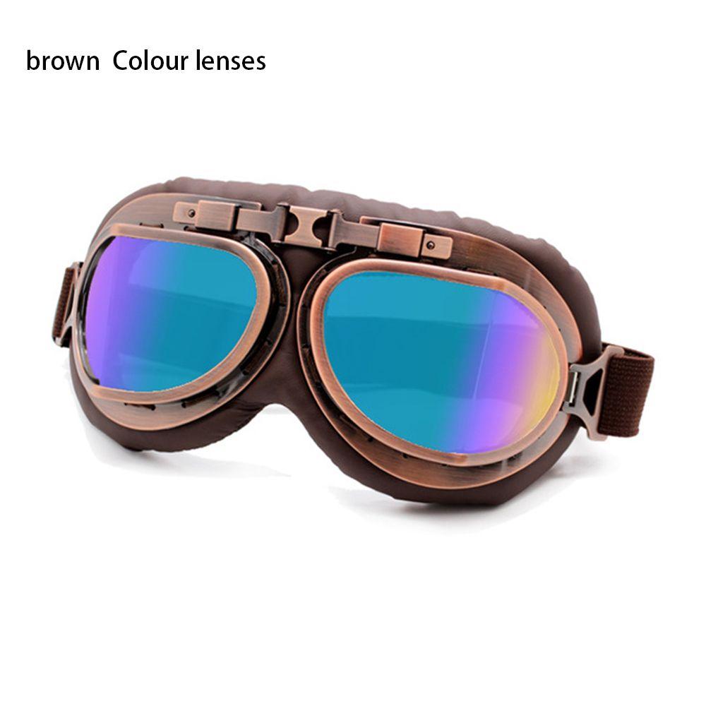 Frame Vintage Sunglasses Protective Gears Retro Goggles Pilot Motorcycle Glasses Cruiser Scooter