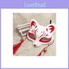 Premium Handpainted Kitsune Fox Mask With Japanese Anime Theme Perfect For Cosplay And Costumes