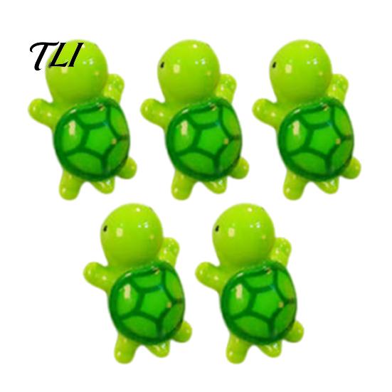 Magnetic Memo Holders 5Pcs Mini Resin Turtle Refrigerator Magnet, Colorful Tortoise Fridge Decorative Magnets Home Office Kitchen Locker Accessories