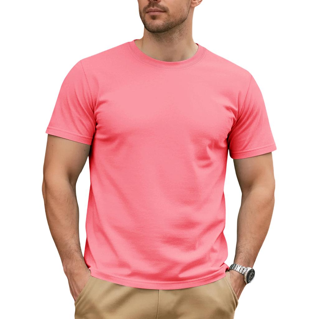 Mens T-Shirts Crew Neck Cotton T Shirts for Men Classic Fit T Shirt Men Short Sleeve T-Shirts for Man Casual Style