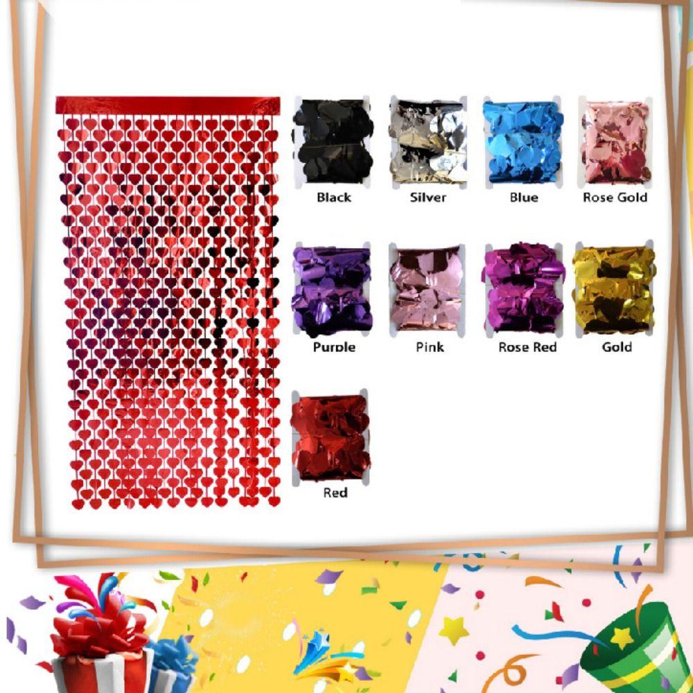 Бахрома Занавес для вечеринки Блестящее украшение на день рождения День святого Валентина Любовь Настенный фон