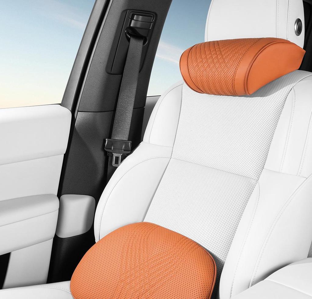 Zeekr 007/001 Car Headrest: Lumbar & Neck Support Pillow - All-Season Breathable Interior Decor