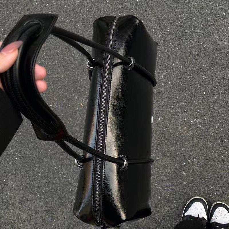 Летняя женская сумка, черная, большой емкости, сумка-подушка Boston, сумка Spice Girl Locomotive, дорожная сумка через плечо с текстурой премиум-класса