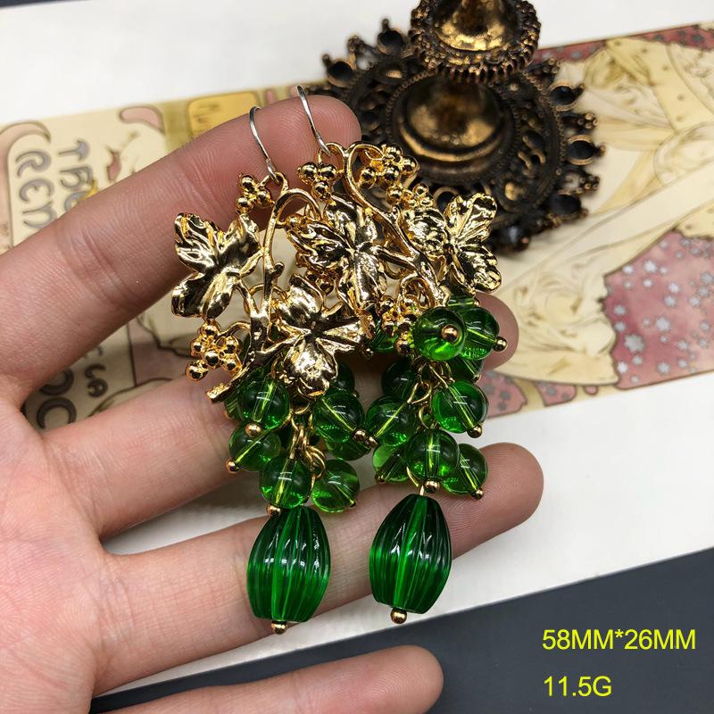 Винтажная многослойная цепочка для свитера из гранатово-красных стеклянных бусин и ожерелье-браслет со стразами