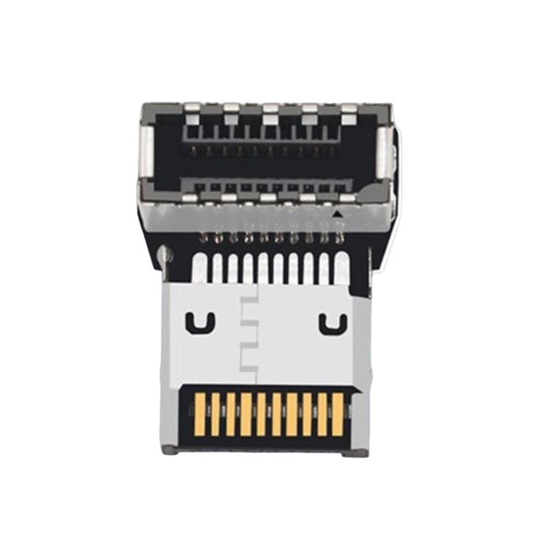 Конвертер USB3.1 Type E на Type C под углом 90 градусов оптимизирует прокладку внутренних кабелей PH76EE A / PH76EE B