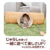 Petio Cat Toy necoco Wood Grain Cat Tunnel with Shaking Sounds Mitsumata