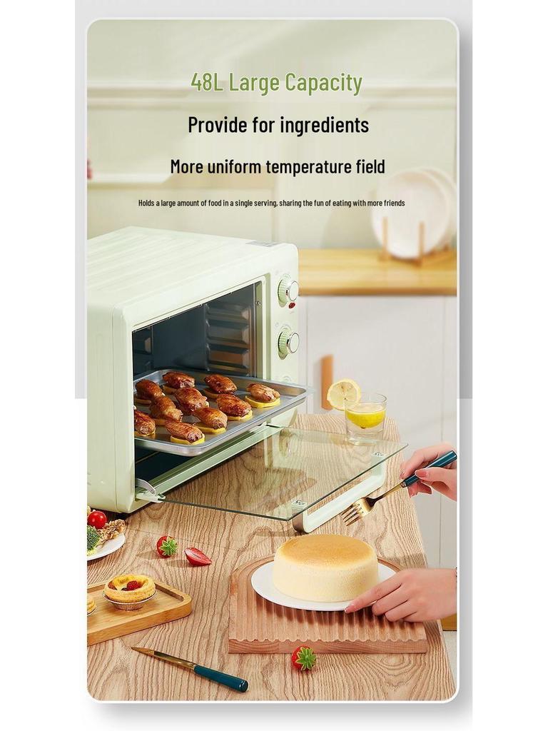 Электрическая духовка большой вместимости с независимой регулировкой температуры для профессиональной выпечки, мини-тартов и сладкого картофеля