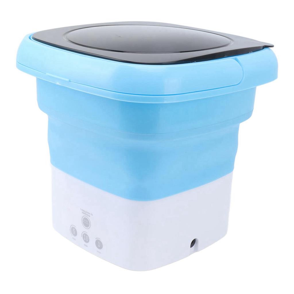 Mini Foldable Washer Mini Portable Bucket Washing Machine with Drain Pipe Adapter for Baby Clothes
