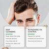 Men Charcoal Oil Removal Shampoo Charcoal Anti-Dandruff Fluffy Refreshing Non-Greasy Hair Treatment