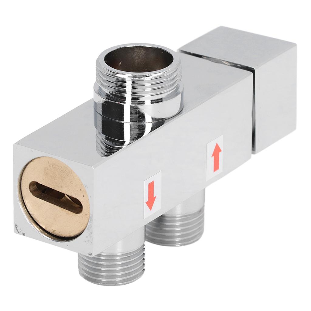 G1/2 Brass Diverter Valve Shower Arm Diverter Tee Connector Faucet Diverter Valve for Bathroom