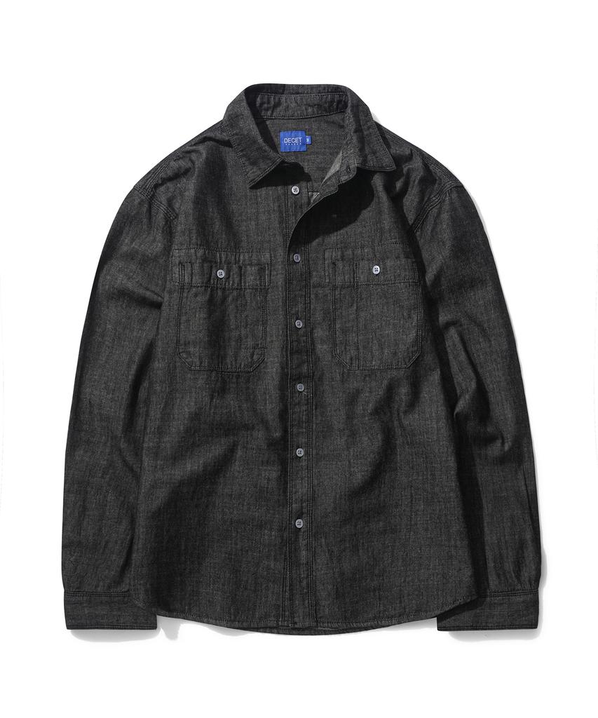 DECET Relax Work Denim Shirts Dcsh014Black