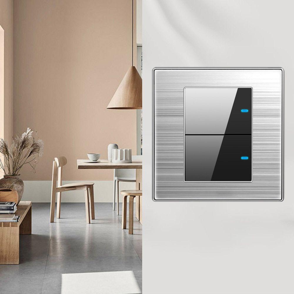 86*86 мм британский стандарт 1/2/3 Gang 1 Way настенный светильник сенсорный выключатель выключатель света светодиодный