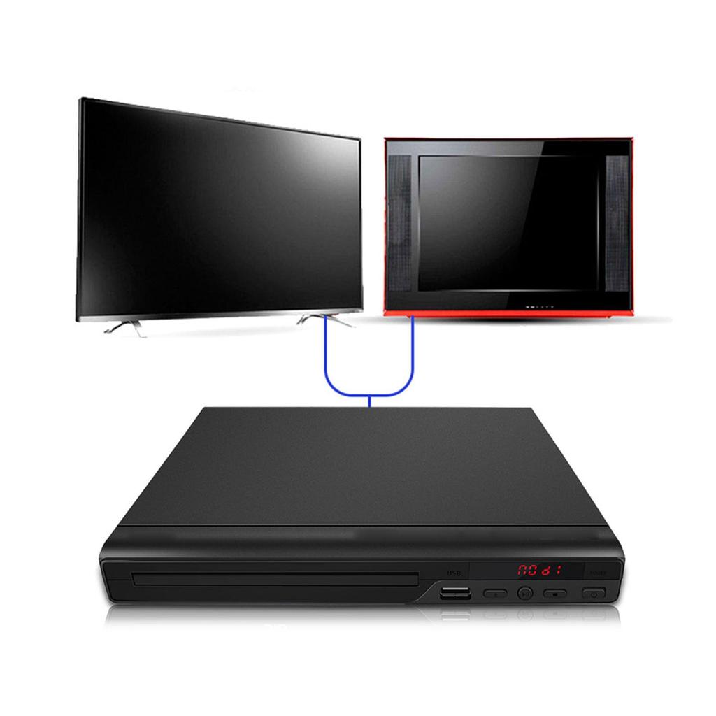 Mini DVD 720P HD Компактный DVD-плеер для дома Маленький CD DVD-плеер с дистанционным AV-выходом USB RCAC-кабель в комплекте Плеер, ТВ, управление, поддержка, 2.0