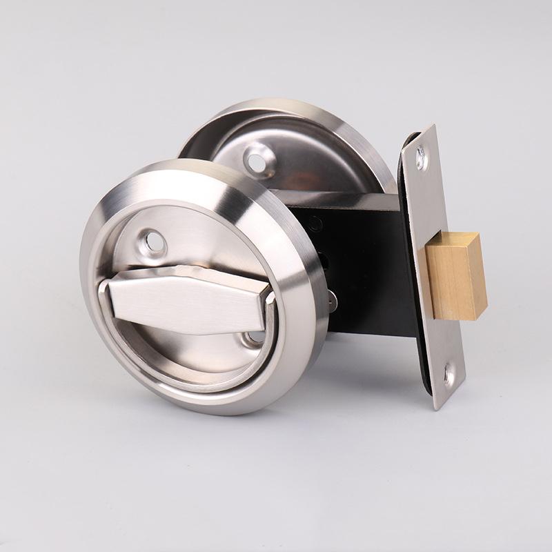 KK&FING Invisible door concealed lock single-sided double-sided pull ring concealed lock bedroom living room lock door lock