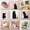 Cats Are Leisure Living Square Pillowcase Home Decor Car Sofa Cushion Cover