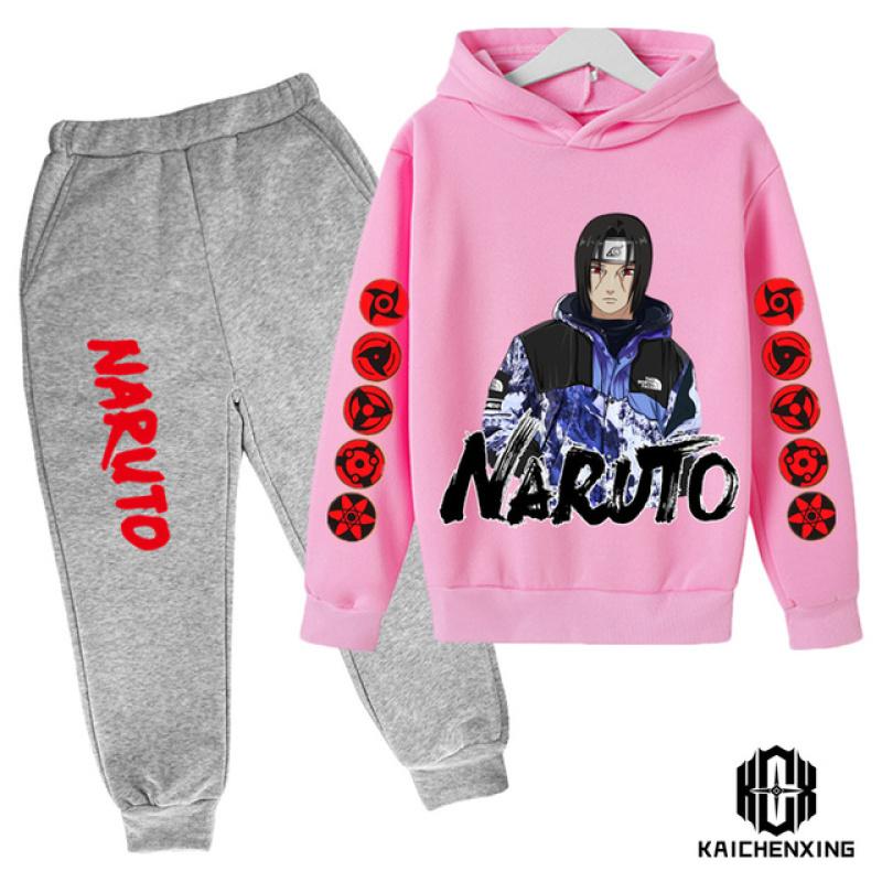 Мужская одежда, модный костюм Наруто для родителей и детей, мужской костюм с капюшоном, милая спортивная уличная спортивная одежда, мужская крутая, необходимая вещь