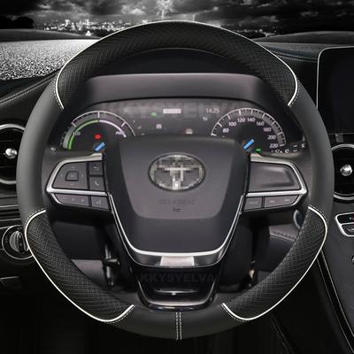 Чехол на руль автомобиля из искусственной кожи для Toyota Sienna 2022 Highlander 2022 Highlander Hybrid, автоаксессуары