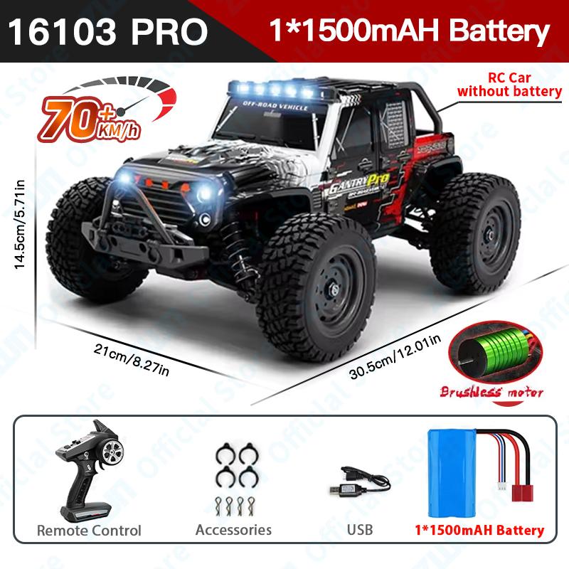 AAYB1 ZWN 1:16 70 км/ч или 50 км/ч 4WD RC автомобиль с дистанционным управлением LED автомобили высокоскоростной дрифт монстр-трак для детей против Wltoys 144001 игрушки