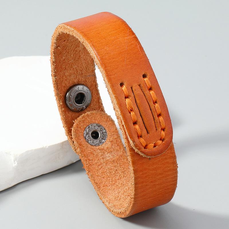 Браслет-обертка из натуральной кожи для мужчин, браслеты, повседневные ювелирные аксессуары