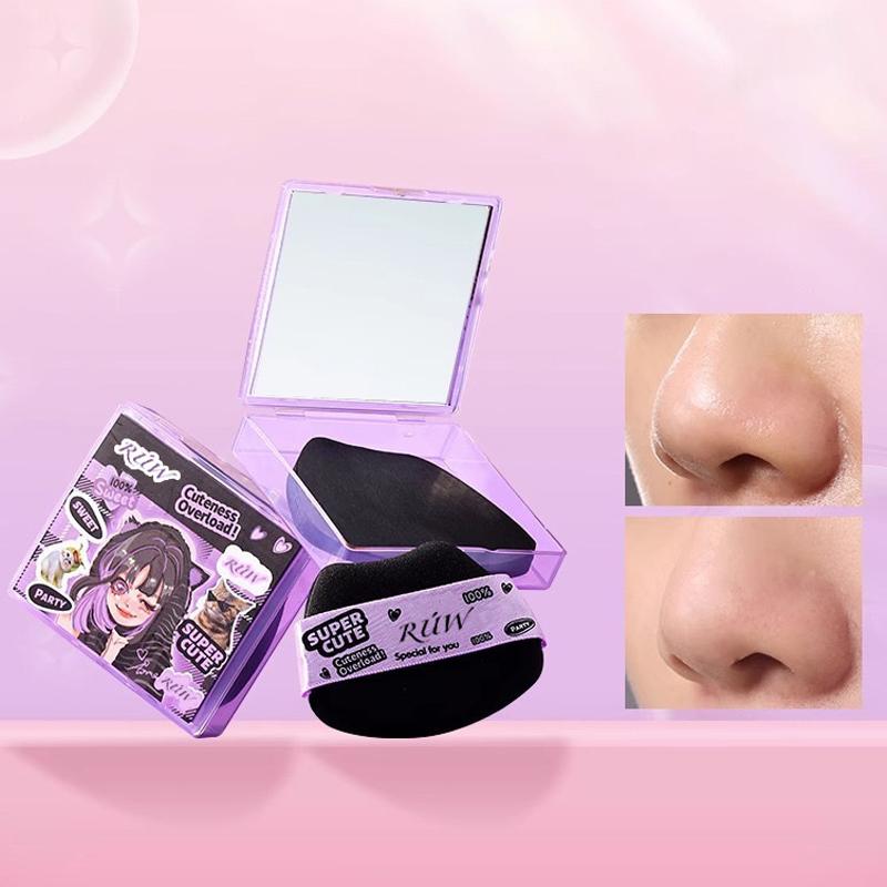 100 Листов Матирующая Бумага для Лица Промокашки для Лица Контроль Жирности Маслопоглощающая Бумага С Зеркалом и Пуховкой Инструменты для Очищения Лица