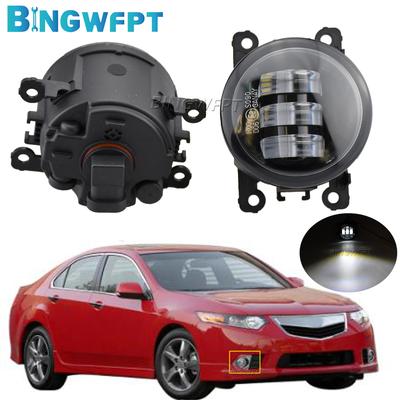 Новая 1 пара сборе противотуманных фар для Acura TSX 2011 2012 2013 2014 Дневные ходовые огни Противотуманные фары H11 LED 12V Фары