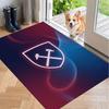 Soft Floor Carpet West Ham United Football Pattern Area Rug Decorative Mat For Home Room Decoration