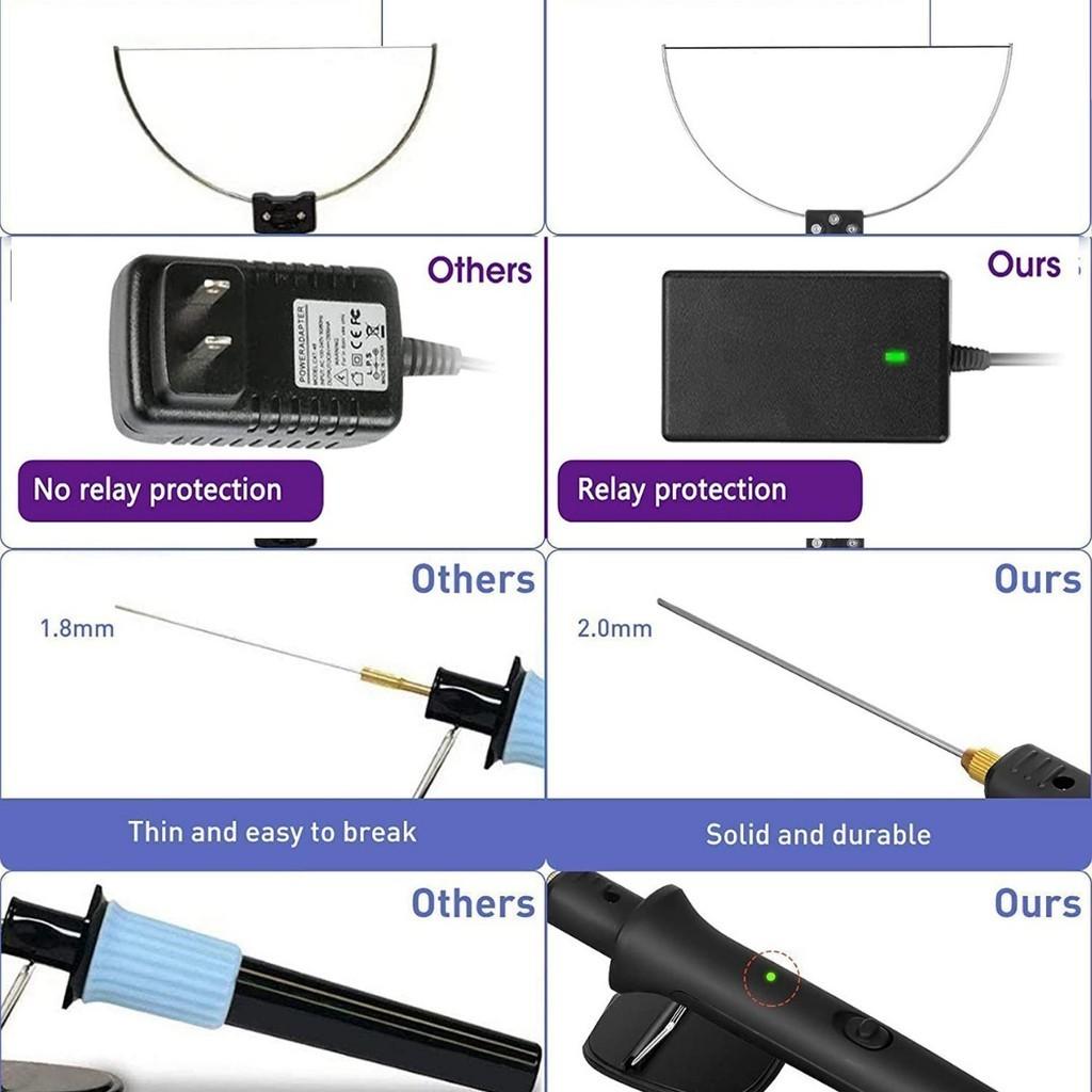 18 Вт 4 в 1 18 Вт Электрическая машина для резки пенопласта Портативный нож для резки горячей проволокой Инструмент для рукоделия Ручка для резки пенопласта