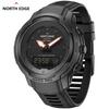 NORTH EDGE Мужские спортивные цифровые часы MARS Pro, военные армейские часы из углеродного волокна, альтиметр, барометр, компас, водонепроницаемые 50 м