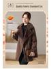 2025 Autumn/Winter New Arrival: Large Lapel Faux Fur Coat for Mid-Aged Women