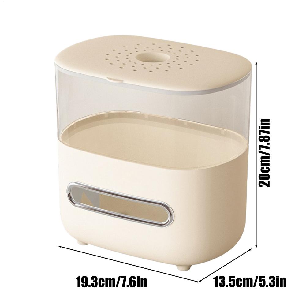 Диспенсер для салфеток 2 в 1, Нескользящая крышка для салфеток, Маленький аквариум для гостиной, спальни, кухни, офиса, квартиры