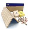 Shogi Board Set Utility Model Folding Shogi Board with No Hinges and Specially Selected Japanese Wooden Shogi Pieces with Firm Bold Letters