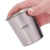 Lixada 290ml Lightweight Titanium Beer Cup Juice Tea Cup for Outdoor Camping Hiking Backpacking