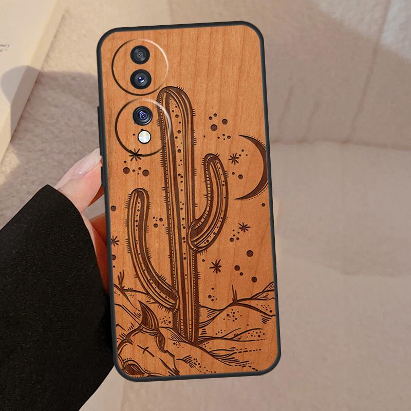 Дерево Роза Череп Кактус Дерево Для Honor Magic 8 Pro 6 5 7 Lite Чехол Для Honor 400 200 90 70 50 X8c X8b X9a X9b X9c X9d Win