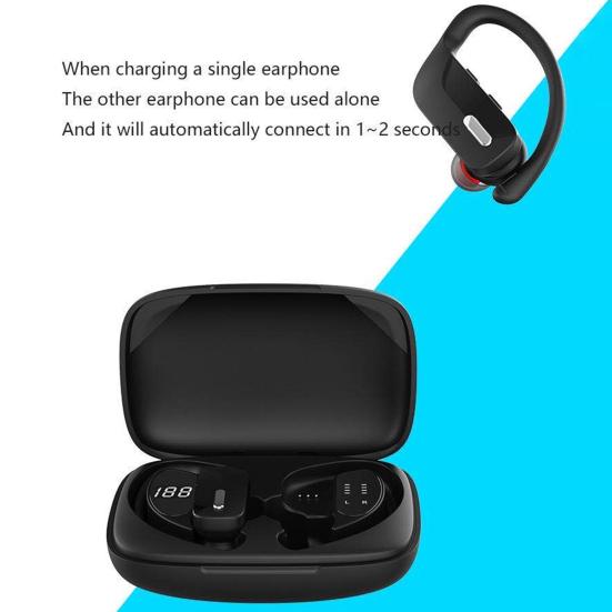T17 Bluetooth-совместимые наушники-вкладыши с шумоподавлением, цифровой дисплей, стереозвук, беспроводные наушники для музыки