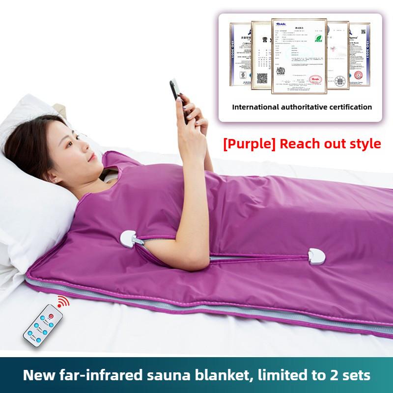 Дальнее инфракрасное детокс-одеяло-сауна из облепихи для дома, салон красоты, инструмент для потоотделения, стимуляции метаболизма, сауна-устройство