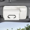 PU Leather Car Sun Visor Organizer Glasses Card Holder & Tissue Box For Jeep Renegade Wagoneer Avenger Recon Wrangler JK Patriot