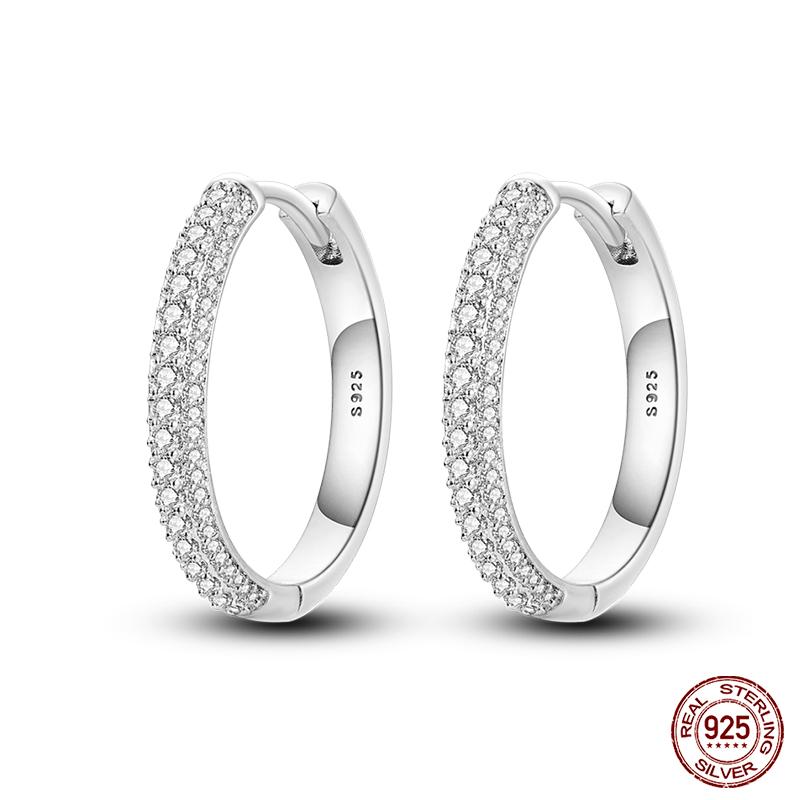 Серьги-тюльпаны из стерлингового серебра 925 пробы для женщин, двойные серьги-кольца в виде бабочки из кубического циркония, изящные помолвочные украшения