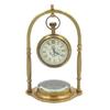 Marine Brass Clock With A Compass