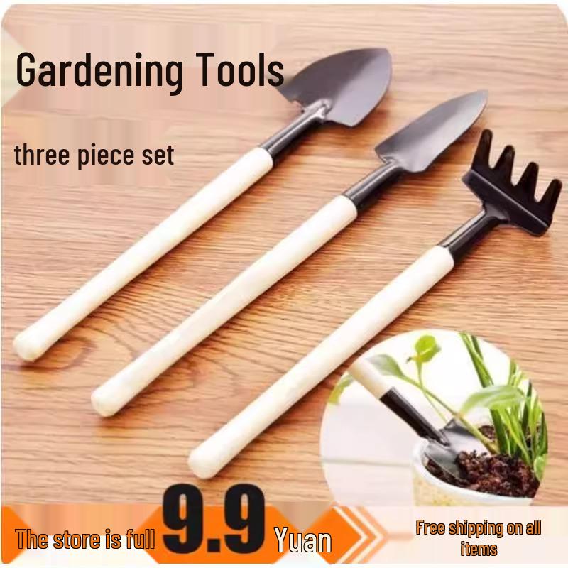 Мини-набор лопаток для бонсай и суккулентов - Набор садовых инструментов из 3 предметов для посадки и садоводства