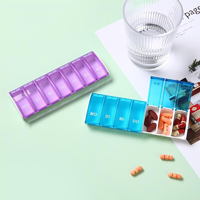 1 шт. Портативный семисекционный контейнер для лекарств на одну неделю, для хранения, дорожная упаковка, коробка для хранения таблеток