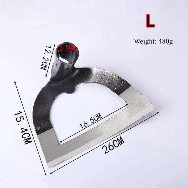 Ручная полая мотыга, утолщенная марганцевая сталь, сельскохозяйственная прополка, мотыга для посадки овощей, садоводства, рыхления почвы, инструменты для прополки