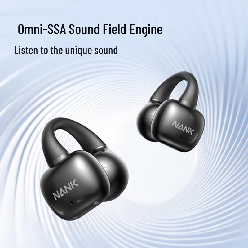 Nankanda Clip Super Open-Ear Clip-On Bluetooth Headphones