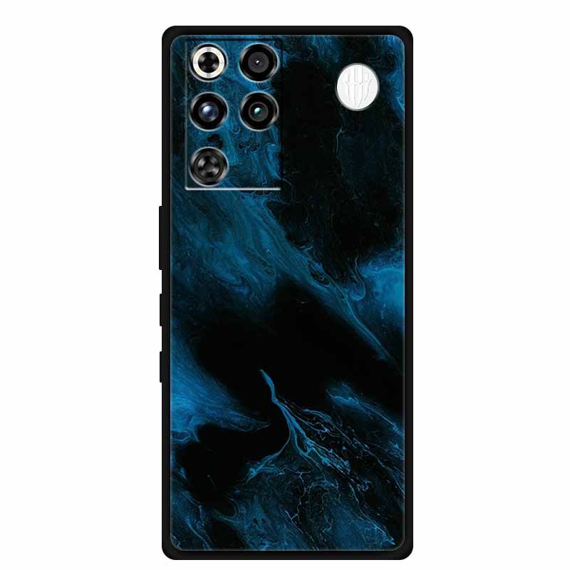 For ZTE Nubia RedMagic 11 Pro Case Marble Soft Silicone Phone Cases for RedMagic 11 Pro Back Cover Colorful Mica Painted Bumper