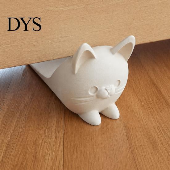Портативный дверной стопор-клин, 3D-печать, милый кот, нескользящий мультяшный держатель, Декоративный стопор для деревянных полов, Защита дома, Стопор без сверления