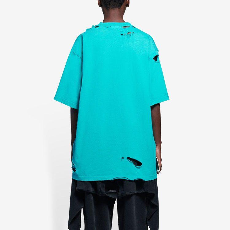 Balenciaga Кепки Уничтожены Плоская Земля Футболка 651795TKVB84661