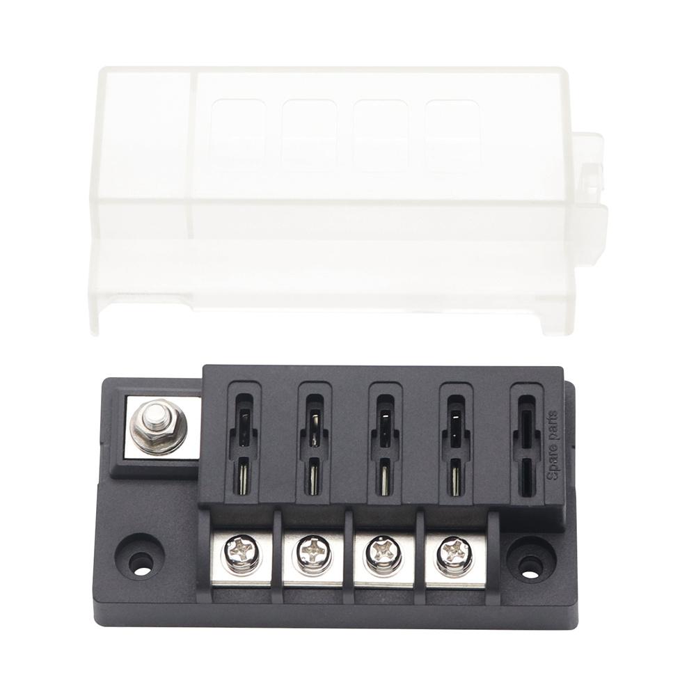 32V DC 4-Way Compact Fuse Box ( Single Side Entry Wiring )