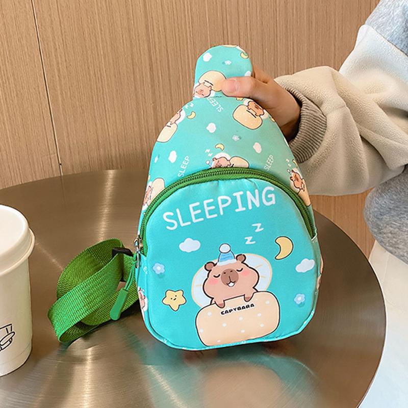 Сумка-мессенджер с изображением капибары, симпатичная кукольная сумка, многофункциональная сумка для хранения, кавайная сумка-мешок с изображением капибары, модная сумка через плечо, подарки