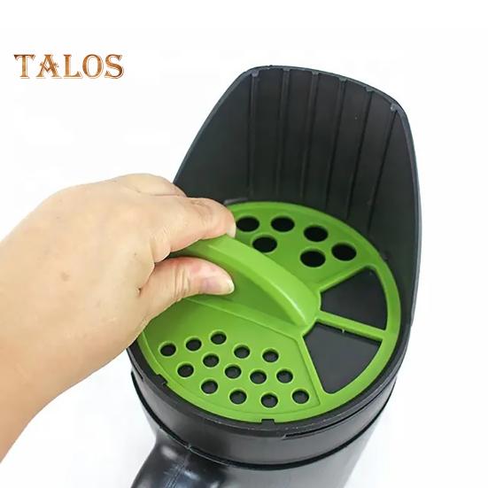 2.5л ручной разбрасыватель семян с регулируемыми размерами отверстий садовый сельскохозяйственный ручной разбрасыватель для семян соли удобрение размораживатель