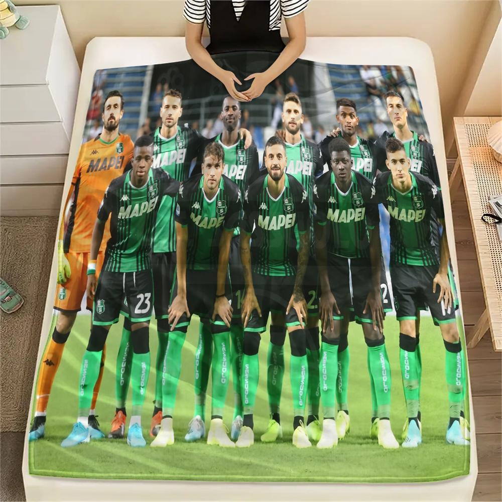 Sassuolo Football Club,pattern Flannel Blanket, High quality Comfortable for All Seasons, Home Decor, Warmth and Comfort, Perfect for Gifts.